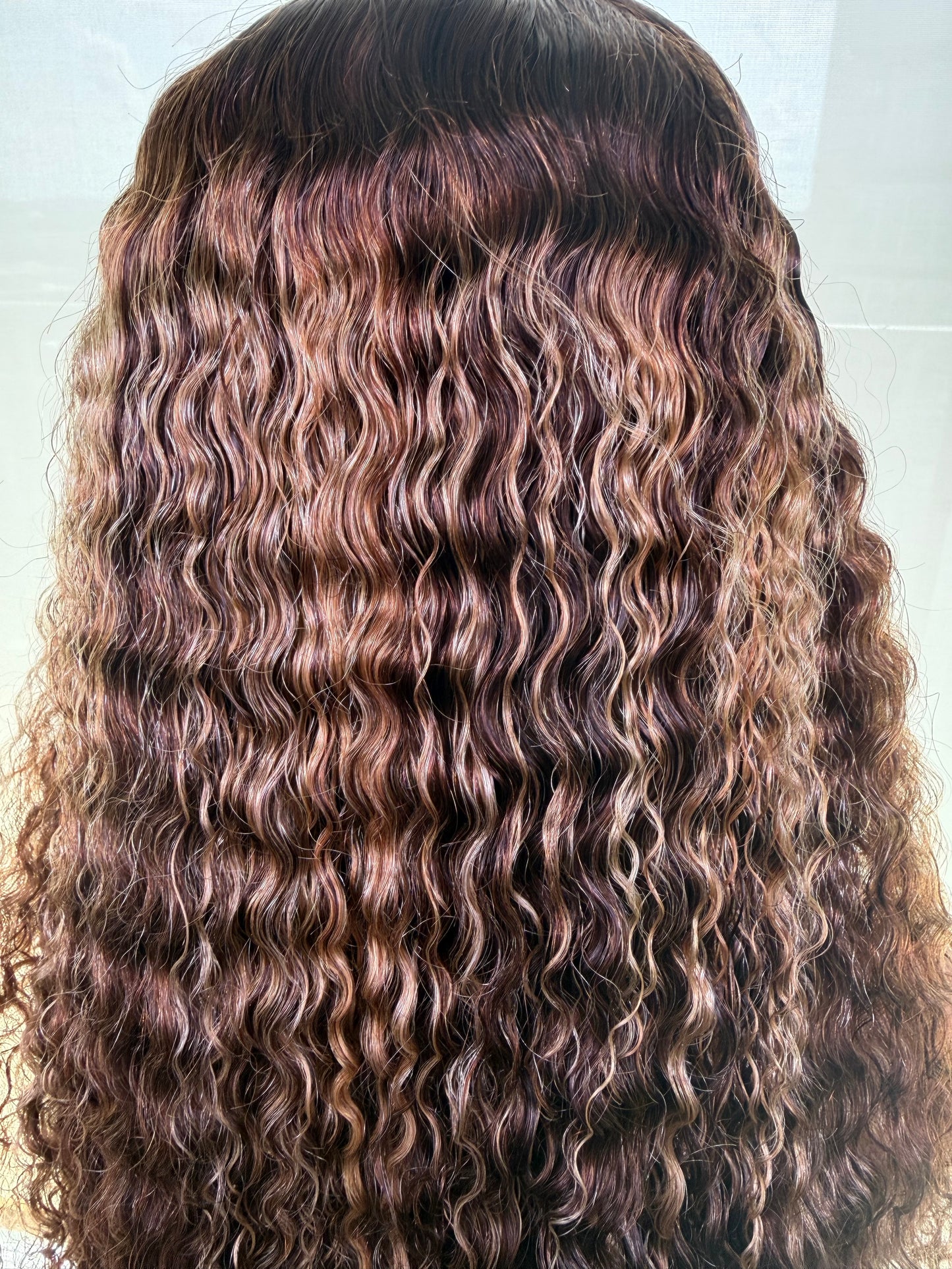 Highlighted Burmese Curly Wig