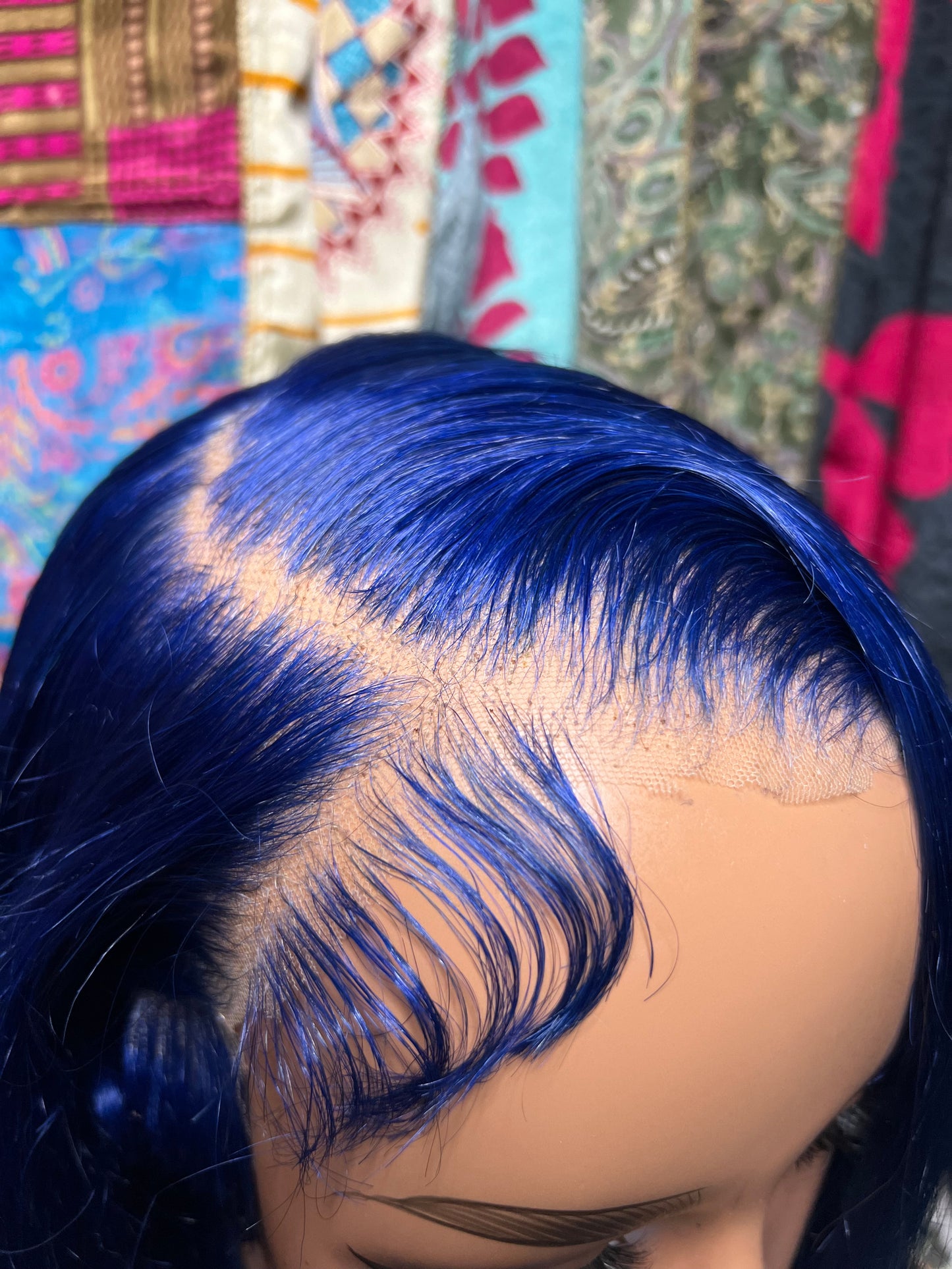 Bright Midnight Blue Wig